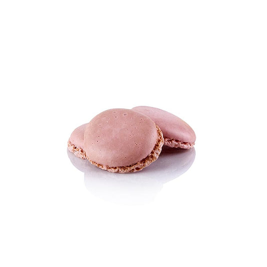 Leckere pinkfarbene Macarons-Hälften aus Mandel-Baiser, perfekt zum Selbstfüllen, ca ø 3,5cm, 921 g, 384 St