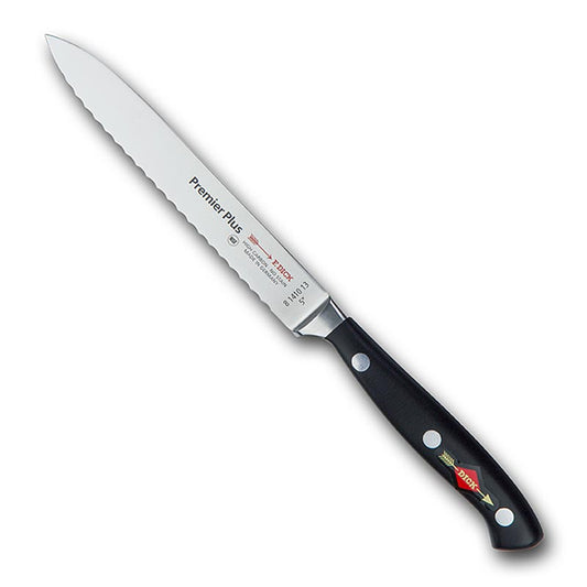 Allzweckmesser Serie Premier Plus mit Wellenschliff, 13cm, DICK, für kreatives Kochen, ausbalanciert, hygienisch, aus X50CrMoV15