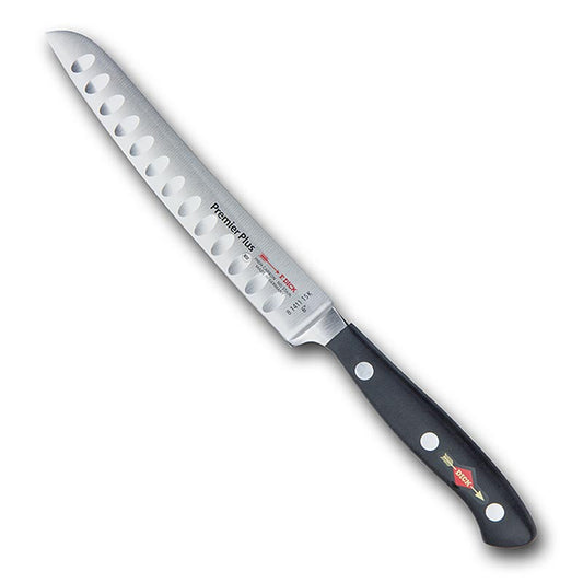 Serie Premier Plus Universalmesser mit Kullenschliff, 15cm von DICK, für präzise Schnitte und vielseitige Küchenaufgaben, hochwertige Verarbeitung, ergonomisches Design, Kullenschliff gegen Anhaften von Lebensmitteln