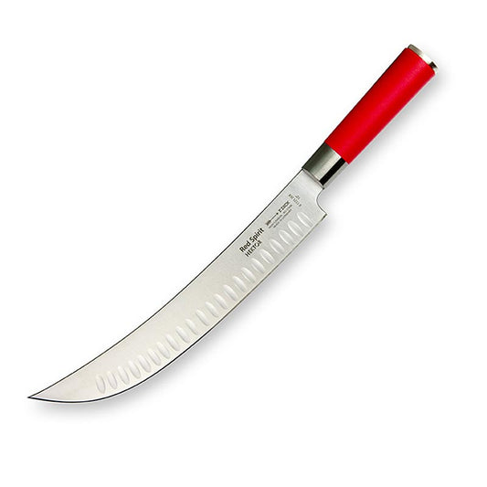 Hochwertiges Fleischmesser HEKTOR der Red Spirit Serie von DICK, 26cm Kullenschliff
