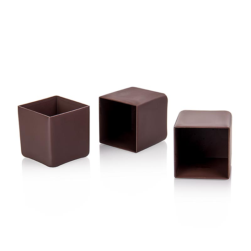 Stampo per cioccolato - Cubetti, fondente, 41x41 mm, Michel Cluizel (23130), 600 g, 40 pezzi