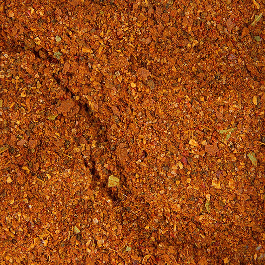 BBQ Rub Deluxe, Gewürzzubereitung, Altes Gewürzamt, 250 g - Rauchig, fruchtig, scharf! Perfekt für intensiv rauchiges und feurig knuspriges Fleisch und Geflügel Verwendung: Einmarinieren und 12 Stunden einwirken lassen Ausreichend für 6 kg Fleisch
