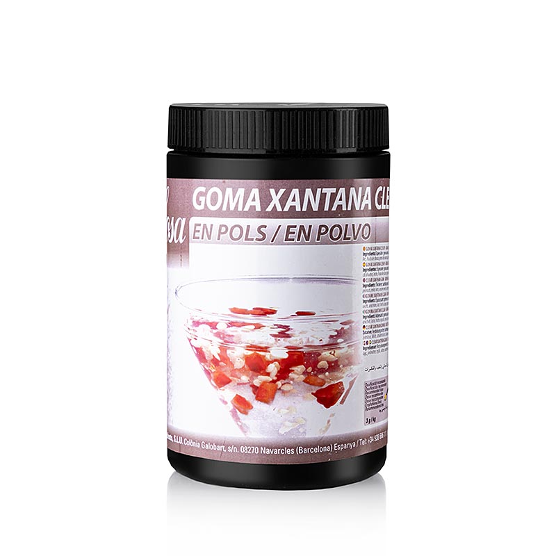 Transparentes Xantana (Xanthan) Pulver ohne Spuren, E 415, 500 g Verpackung - Verdickungsmittel, Emulgator, Suspensor für Saucen, Vinaigrettes, Suppen