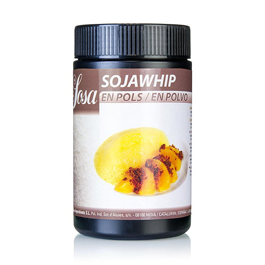 SojaWhip, Stabilisator für Espumas, Eiweißersatz, 300 g - Sojaprotein Texturgeber für Meringues, Macarons und Schäume