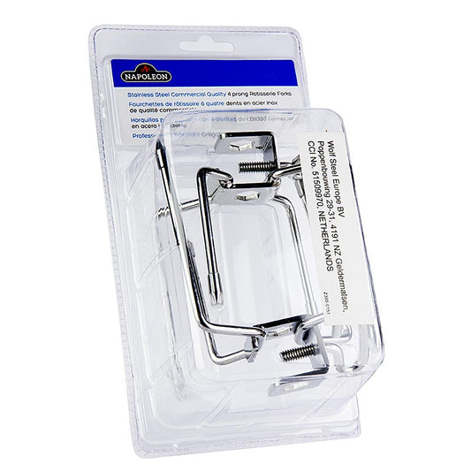 Accessori per barbecue Napoleon - Set di pinze per carne e girarrosto, 2 pezzi