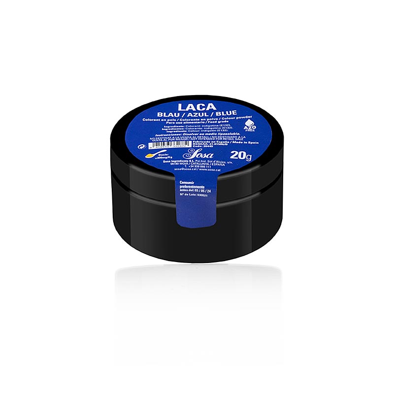 20 g Sosa Lebensmittelfarbe, Puder, Blau, fettlöslich, perfekte Aroma und hervorragende Farbgebung