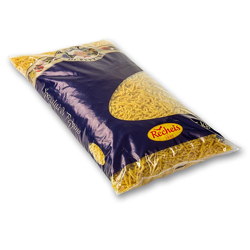 Handgemachte Pasta di Peppino all' uovo - Treccine, gelb, 5 kg - authentischer italienischer Geschmack in praktischer Großpackung für Gastronomen und Pasta-Kenner