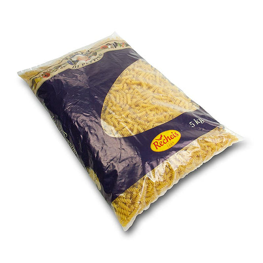 Handwerklich hergestellte Pasta di Peppino all' uovo - Fusilli, 5 kg-Packung für Gastronomen und echte Pasta-Liebhaber