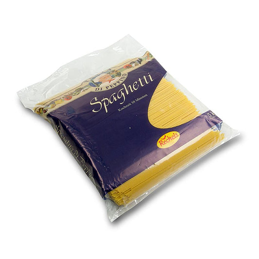 Pasta di Peppino all´ uovo - Spaghetti, 5 kg Handgemachte Eiernudeln nach traditionellem italienischen Rezept, perfekt für klassische Nudelgerichte Große 5 kg-Packung für Gastronomen oder echte Pasta-Liebhaber