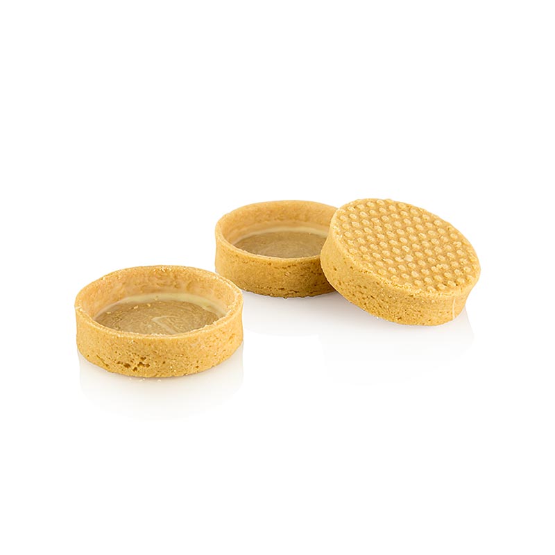 Dessert-Tartelettes Vanilla, gecoated, Ø48x19mm h, La Rose Noire, 1,375 kg, 125 St - Zarte Vanillefüllung und fein beschichtet, ideal für festliche Anlässe und zum Verwöhnen, 1,375 kg Packungsgewicht, 125 Stück - In der Schweiz kaufen