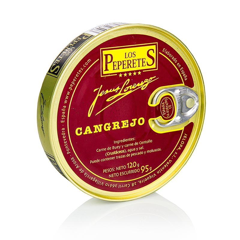 Krebsfleisch - Cangrejo Gallego von Los Peperetes, 120 g - Exquisite Meeresfrucht-Konserven aus Galicien für köstliche, gesunde Gerichte
