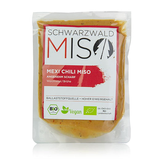 Miso Mexi Chili Paste, angenehm scharf, Schwarzwald Miso, BIO, 220 g - Ideal zum Verfeinern von Saucen, Suppen und diversen Gerichten, in Bio-Qualität aus dem Schwarzwald