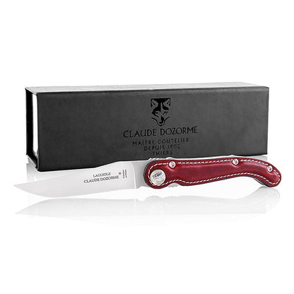 Taschenmesser, rotes Leder, Laguiole (1.10.171.04), 1 St