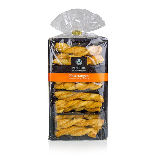 Käsestangen, 8cm lang, Peters, 100g - Knusprige Blätterteigstangen mit Käse und Optionen für Verfeinerung