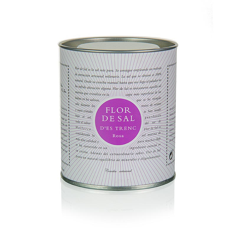Flor de Sal d´es Trenc - Rosenblüten, aus Mallorca, BIO, 150 g: Handgeerntetes, 100% biologisches Flor de Sal mit zarter Rosenblütenaromatisierung, perfekt zum Verfeinern von Gerichten, aus den unberührten Salinen von Mallorca