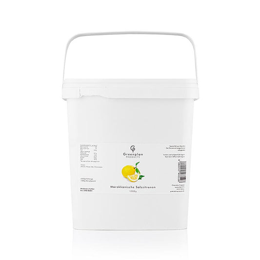 Eingelegte ganze Zitronen, gesalzen, 1,8 kg, ca 14 St - Ideal für marokkanische und nahöstliche Gerichte, vielseitig verwendbar in Salaten, Fisch und Geflügel Aromatischer Geschmack durch Einlegen