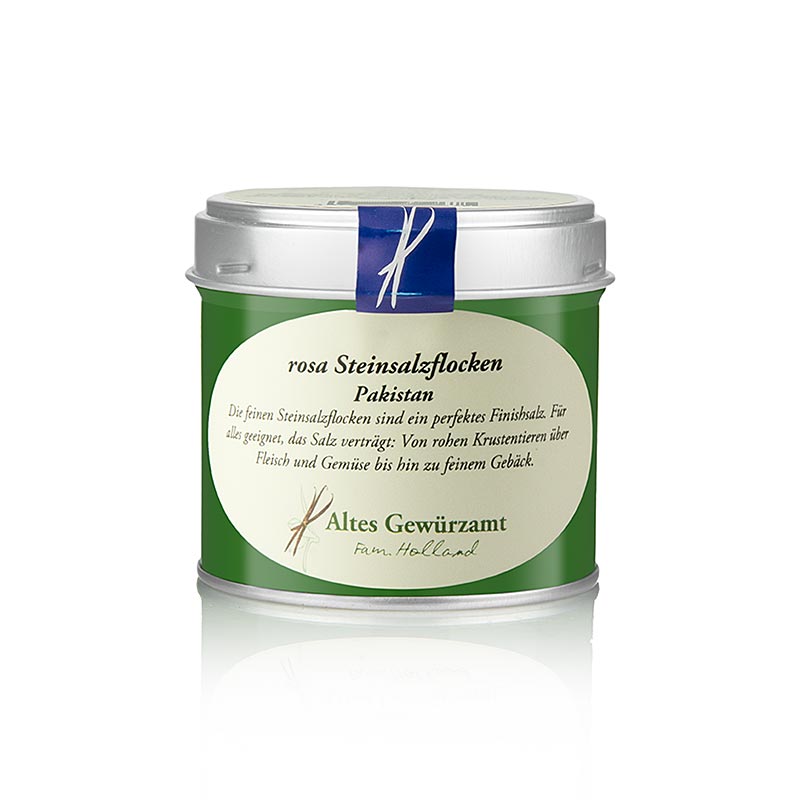 Steinsalzflocken, rosa, Altes Gewürzamt, 75 g - handgeerntetes Finishsalz aus dem Punjab-Gebirge