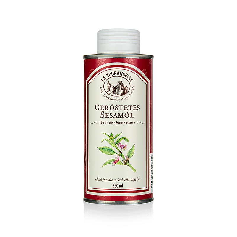 Geröstetes Sesamöl von La Tourangelle, 250 ml, bietet ein einzigartiges Aroma und vielseitige Verwendungsmöglichkeiten in der Küche