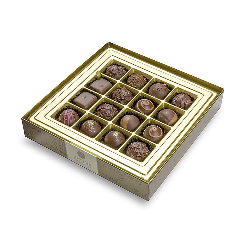 Weihnachts Pralinen - "Weihnachtsfreuden", Zartbitter, mit Alkohol, Peters, 200 g