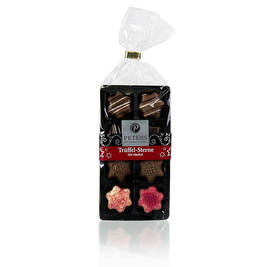 Weihnachts Pralinen - "Trüffelsterne", mit Alkohol, Peters, 100 g