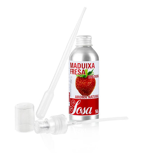 Flüssiges Sosa Aroma Natural Reife Erdbeere, 50g, ein unverzichtbarer Bestandteil für die Zubereitung von Lebensmitteln, EAN 46010073