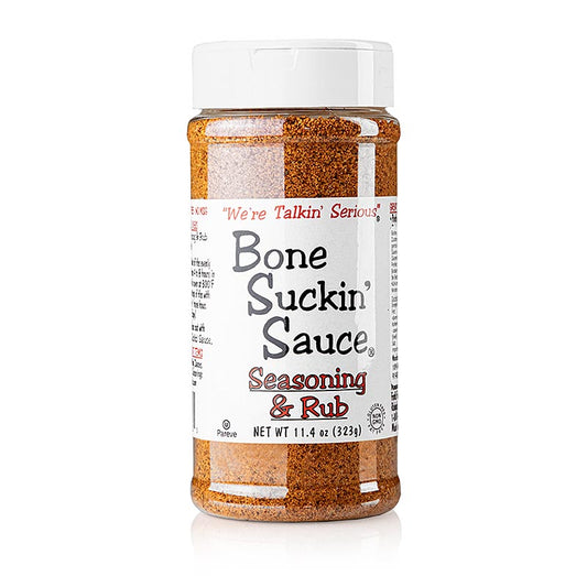 Bone Suckin´ Regular Seasoning & Rub´, miscela di spezie per barbecue, Ford´s Food, 323 g