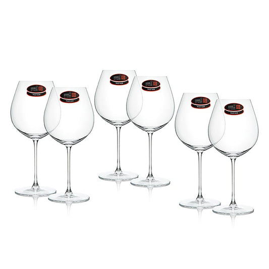 Riedel Veritas Glas - Alte Welt Pinot Noir (0449/07), im Geschenkkarton, 6 St - Maschinell gefertigtes elegantes Pinot Noir Glas für Alte Welt Weine, das den Geschmack von Torf und Pflaume unterstreicht