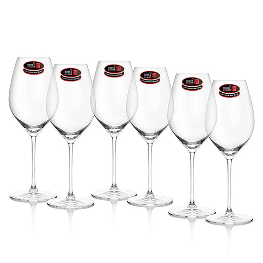 Riedel Veritas Glas - Champagner (0449/28), im Geschenkkarton, 6 St - Maschinell gefertigtes Champagnerglas mit ultraleichter Glasserie Riedel Veritas, geeignet für alltäglichen Gebrauch, mit größerem Randdurchmesser zur Aromenentfaltung und Moussier Punkt zur Bildung der Champagner-Blasen, spülmaschinenfest, Höhe: 235 mm, Füllmenge: 445 ccm