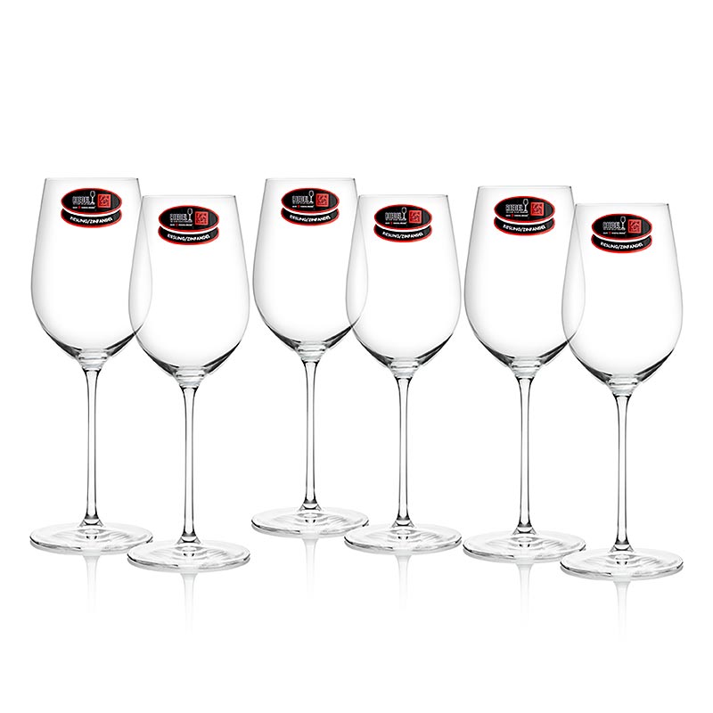 Riedel Veritas Glas - Riesling/Zinfandel (0449/28) im Geschenkkarton, 6 St - Perfektes Glas für fruchtige Rotweine oder blumige Weißweine, maschinell gefertigt, spülmaschinenfest, Höhe: 235mm, Füllmenge: 395 ccm