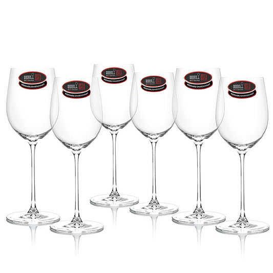 Riedel Veritas Glas - Viognier/Chardonnay (0449/05), im Geschenkkarton, 6 St - Vielseitiges, maschinell gefertigtes Glas für den alltäglichen Gebrauch, das die Aromen junger und reifer Weine optimal zur Geltung bringt Spülmaschinenfest, 235 mm hoch, Füllmenge 370 ccm