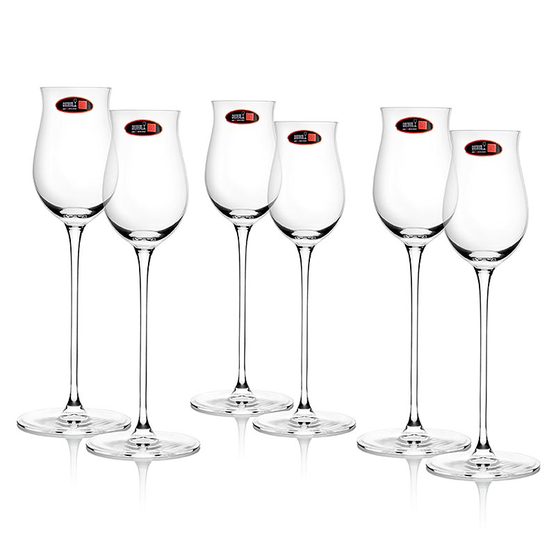 German

Alt text: Riedel Veritas Glas - Spirituosen (0449/71), im Geschenkkarton, 6 Stück, perfekt für das Servieren von Spirituosen und edlen Getränken