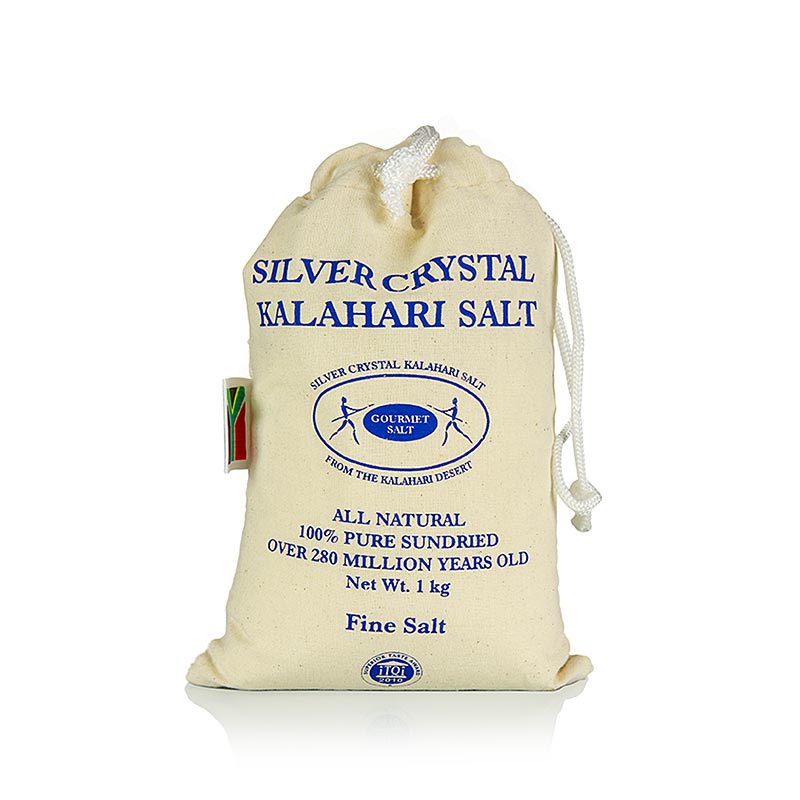 Feines, 100% naturbelassenes Gourmetsalz aus der Kalahari, 1 kg-Packung