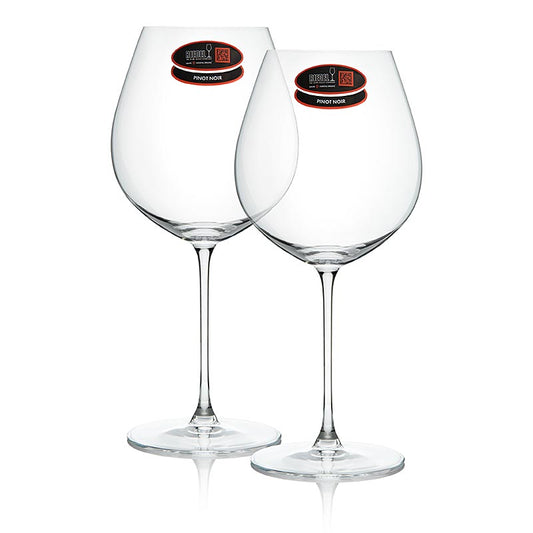 Riedel Veritas Glas - Alte Welt Pinot Noir (6449/07), im Geschenkkarton, 2 St - Maschinell gefertigtes Pinot Noir Glas der ultraleichten Glasserie Riedel Veritas, das den Geschmack von Torf und Pflaume unterstreicht, besonders für Alte Welt Weine geeignet, spülmaschinenfest, Höhe: 235 mm, Füllmenge: 705 ccm