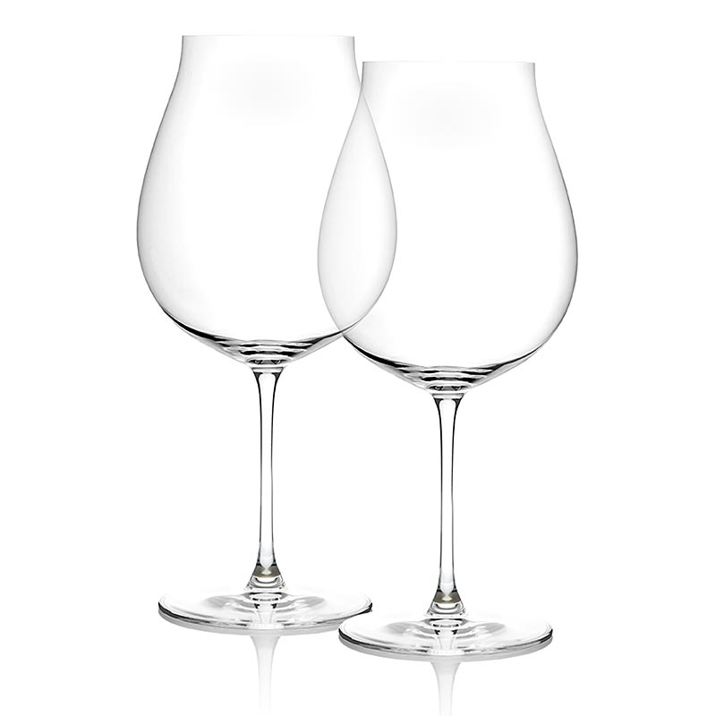 Riedel Veritas Glas - Neue Welt Pinot Noir/Nebbiolo (6449/67), im Geschenkkarton, 2 St - Ultraleichtes, maschinell gefertigtes Glas für Pinot Noir, Nebbiolo und Rosé Champagner, mit feinem, wohlproportioniertem Design und gezieltem Weinfluss auf den Gaumen, spülmaschinenfest, Höhe 235 mm, Füllmenge 800 ccm