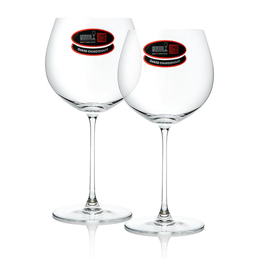 Riedel Veritas Glas - Oaked Chardonnay (6449/97) im Geschenkkarton, 2 St - Maschinell gefertigtes, fein proportioniertes Oaked Chardonnay Glas, ideal für den alltäglichen Gebrauch zu Hause, lässt Raum zur Entfaltung vielfältiger Aromen, spülmaschinenfest, Höhe 235 mm, Füllmenge 620 ccm