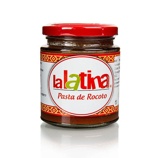 Chili-Paste, rot, Pasta de Rocoto - lalatina, aus Peru, 225 g: Eine 225-g-Packung authentischer Chilipaste Pasta de Rocoto aus Peru, hergestellt aus frischer Rocoto-Paprika, perfekt für Liebhaber der südamerikanischen Küche und alle, die gerne mit neuen Geschmacksrichtungen experimentieren Ideal für den Gebrauch zu Hause oder in der Gastronomie