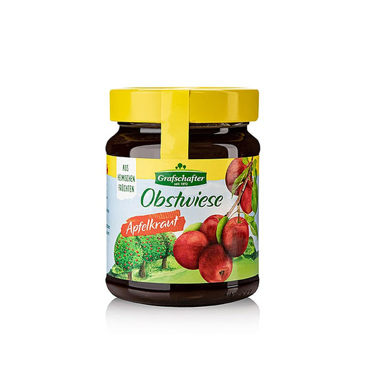 320 g Glas Grafschafter Obstwiese Rheinisches Apfelkraut, leckerer cremiger Apfelsalat ohne künstliche Zusatzstoffe, perfekte Beilage oder Basis für eigene Kreationen, authentischer Geschmack des Rheinlandes
