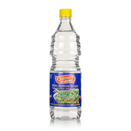 Weißer Essig, 5 % Säure, Chtoura Garden, 1 l - Vielfältige Auswahl an hochwertigen Essig Sorten für das Würzen von Speisen