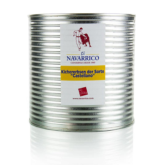 Große Kichererbsensorte Castellano aus Navarrico, ideal für Salate und als warmes Gericht