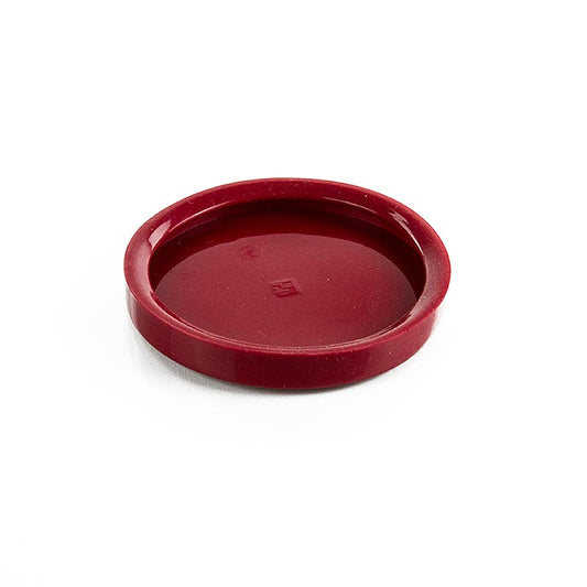 Silikondeckel für Weck Gläser, dunkelrot, 80mm, 1 St - Passend für alle Weck Gläser mit 60mm Durchmesser, luftdicht und kopfüber Lagerung geeignet Verfügbar in den Größen 60mm, 80mm und auf Bestellung auch für 100mm