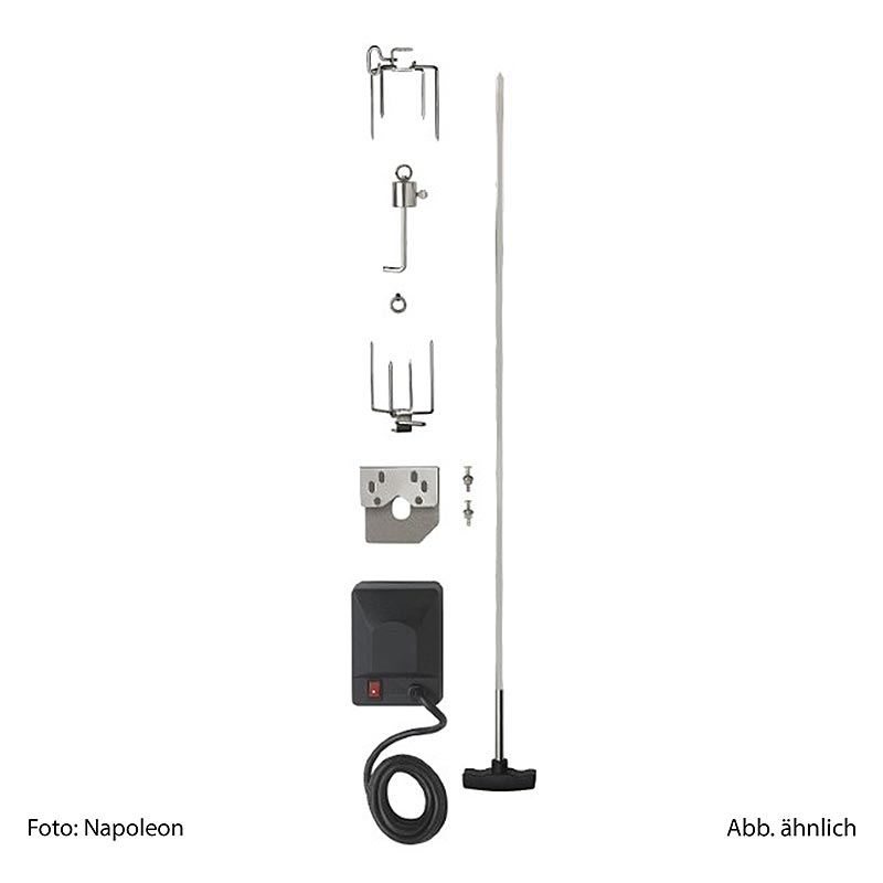 Napoleon Grillzubehör - Drehspieß Set Heavy Duty für Gasgrill ROGUE R 425, 1 St - Hochwertiges Zubehör für leistungsstarken Gasgrill mit Drehspießfunktion
