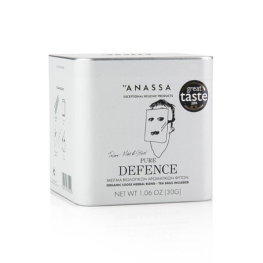 ANASSA Pure Defence Tea (tisana), sfusa con 15 bustine, BIO, 30 g