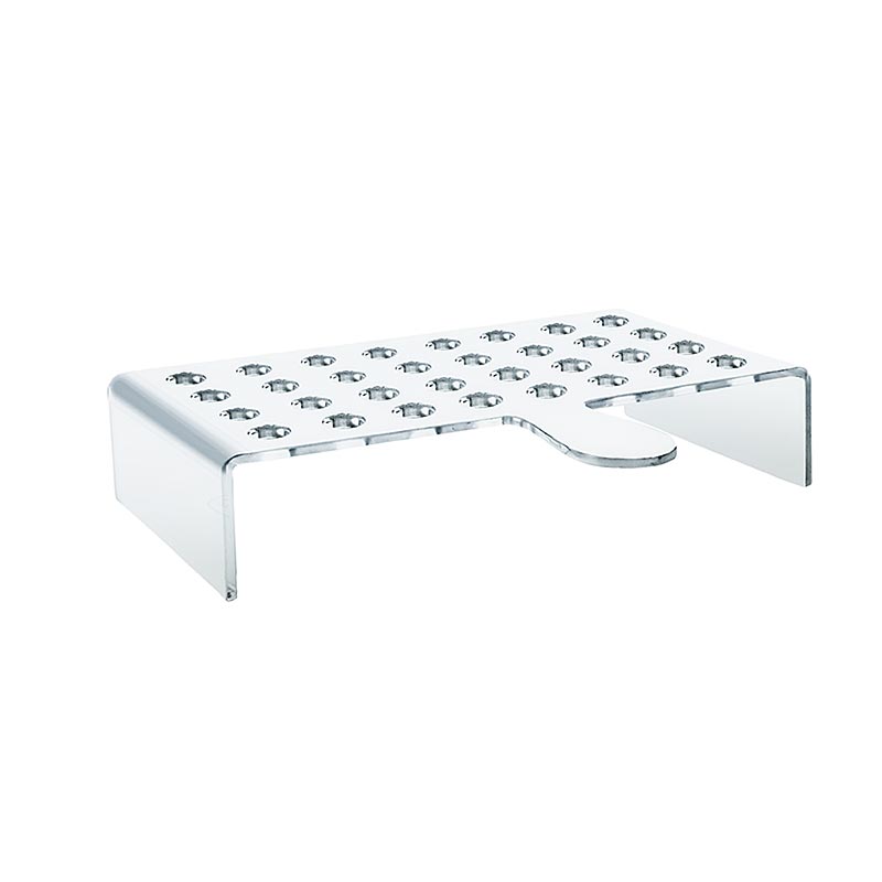 Serviertablett aus robustem Plexiglas für 32 Waffeln, modernes Design, langlebig, Artikelnummer 70221
