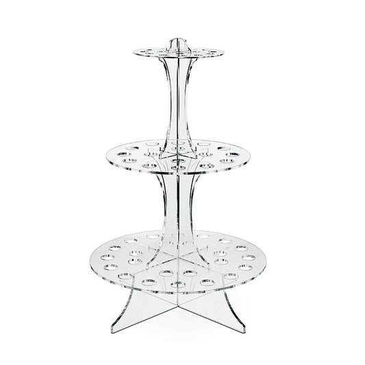 Waffelhalter Tower klein, für 44 Waffeln, Plexiglas, 70222, 1 St - Einzigartiges Grillzubehör aus robustem Plexiglas für bis zu 44 Waffeln, Artikelnummer 70222