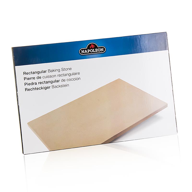 Rectangular Napoleon Grill Accessory Pizza Stone measuring 51x34x18cm, 1 piece