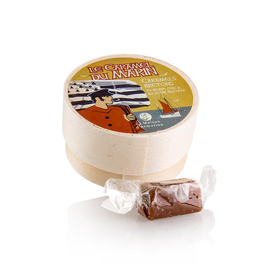 Karamell-Bonbons mit Butter und Meersalz, 50 g - Bretonische Spezialität aus feinster Guérande-Salzbutter und französischem Rahm, perfekt für Karamell-Liebhaber und als Mitbringsel in verschiedenen Verpackungen erhältlich