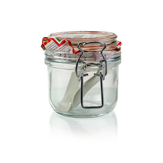 WECK - Bocal à anse métallique - Terrine Fido, 200 ml, rond, 1 pièce
