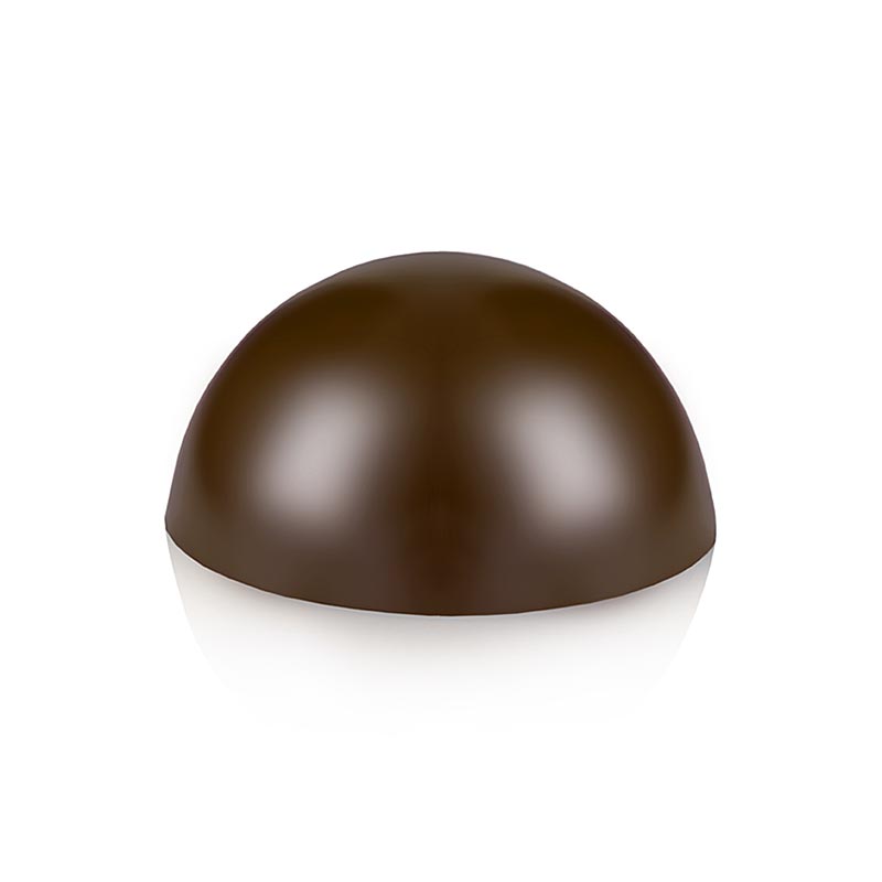 Large 900g dark chocolate half-sphere mold, measuring ø 80x40mm, set of 45