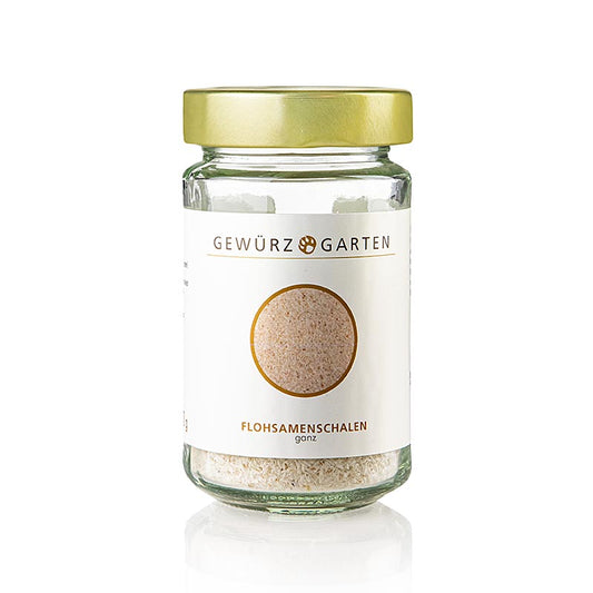 Bio Flohsamenschalen, ganz, 50 g - Quellende Samen mit gelierender Eigenschaft, beliebt in vegetarischer und veganer Küche, Backwaren und Smoothies