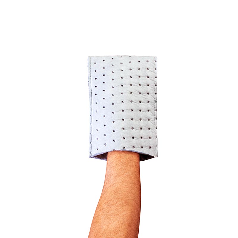 Reinigungs-Handschuh Turbo-Clean Handschuh, Grauer Lobbyhelfer für Flüssigkeiten und Fette, saugt bis zu 0,5 Liter auf, mehrfach verwendbar, ideal für Gastronomie
